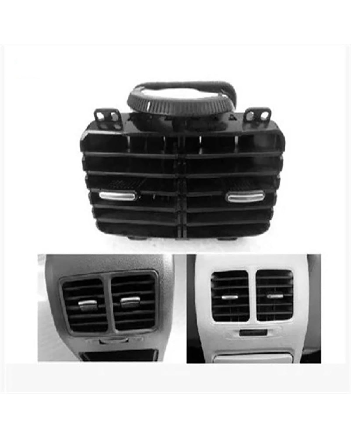 RWRAPS Aria Condizionata Bocchette per Jetta per 5 per Golf per MK5 per GTI MKV Coniglio 1KD 819 728 Nero Destro Cruscotto Aria Condizionata Uscita Vent Auto A/C Bocchette(Right)