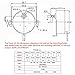 Fielect Synchronous Motor AC 12V 5-6RPM Turntable Motor CW/CCW Direction 4W TYC-50 Double Flat Tapping Shaft