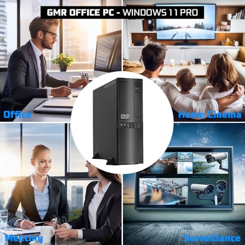 GMR Ultra Slim i7 Office PC - Business Office Computer | 3 Jahre Garantie | 32 GB RAM | 4000GB SSD | DVD±RW | USB 3 | Windows 11 Prof | WiFi-Bluetooth