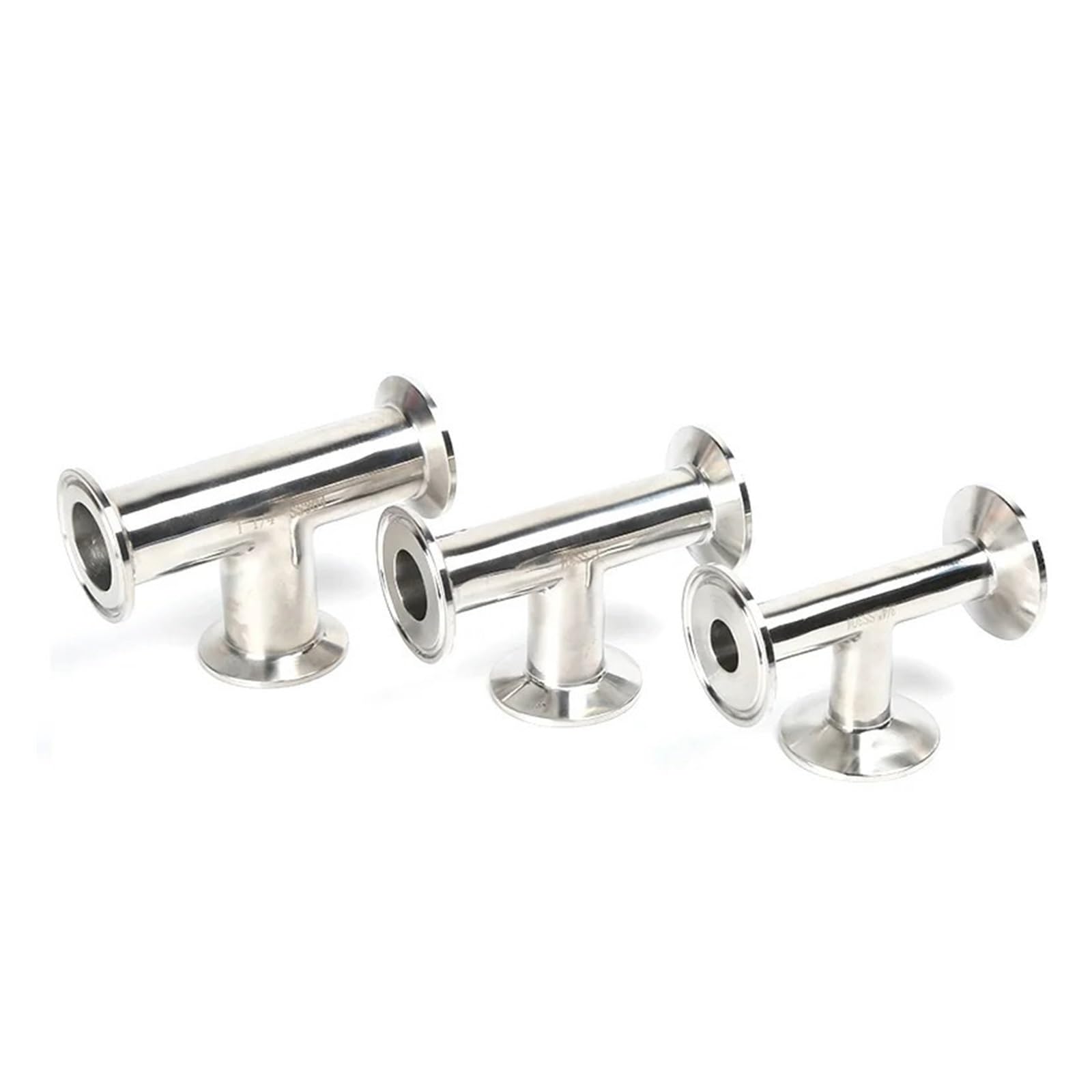 Té en T de acero inoxidable 304 con conector rápido de abrazadera K77.5 1