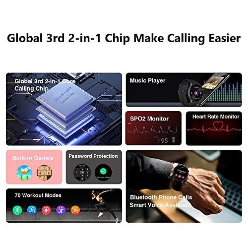 sinbeda-KIESLECT-calling-watch-kr-Black