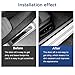 Sandfren 13ft*2.75in Carbon Fiber Car Side Skirts Protector, Anti Scratch Weatherproof Vehicle Edge Guards Seal Strip, Automotive Protection Trim Accessories, Universal for SUV Sedan Truck