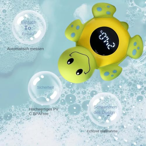 Termógrafo de baño LED con dibujos animados y sensor preciso para bebés 4