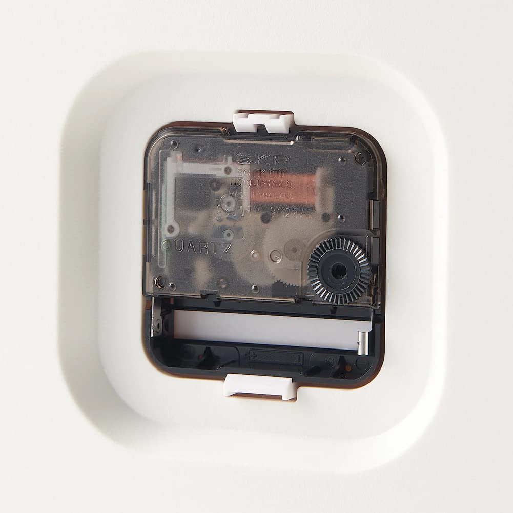 Amazon.co.jp: 無印良品 駅の時計 白 幅315×奥行43×高さ225mm 82928501