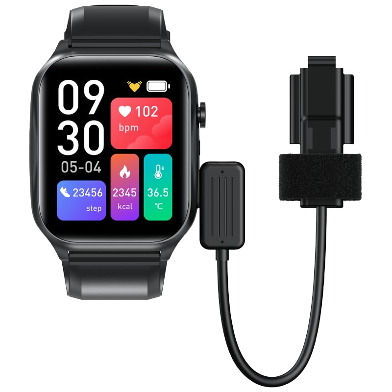 Kardena Care SOS 3 SOS Montre avec appel d'urgence 4G, détection de chute, localisation GPS, téléphonie sans smartphone, écran couleur 1,83