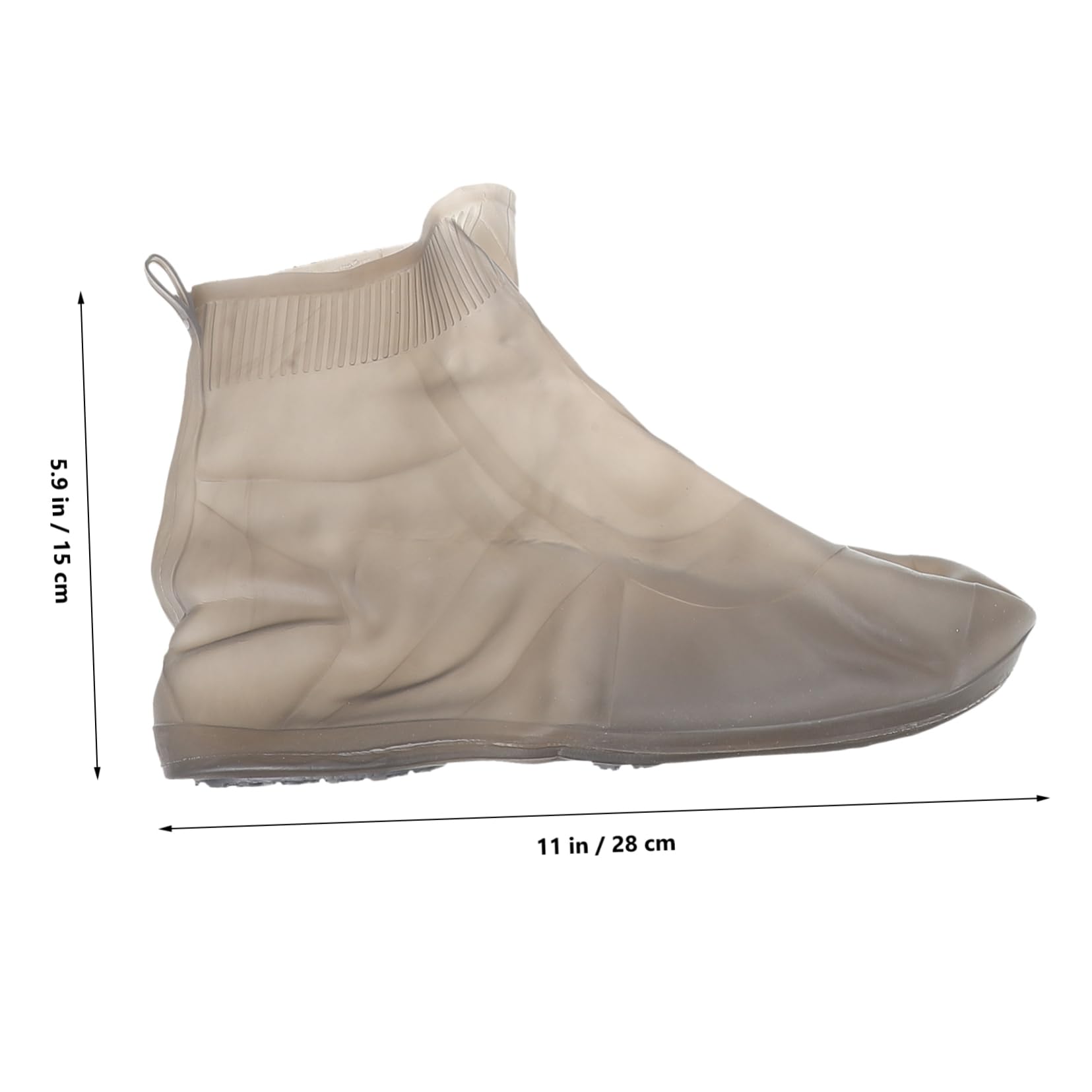 COLLBATH Rainproof Boot Covers 2 Pack Waterproof Shoes Covers for Men Women Elastic Non-slip Durable Silicone Reusable