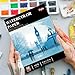 Watercolor Paper Pad, Watercolor Pad 9x12”, 300 GSM/ 140 lb Water Color Paper, 16 Sheets Cold Press - Painting, Drawing & Art Supplies for Adults & Kids, Watercolor Sketchbook for Wet & Dry Media.