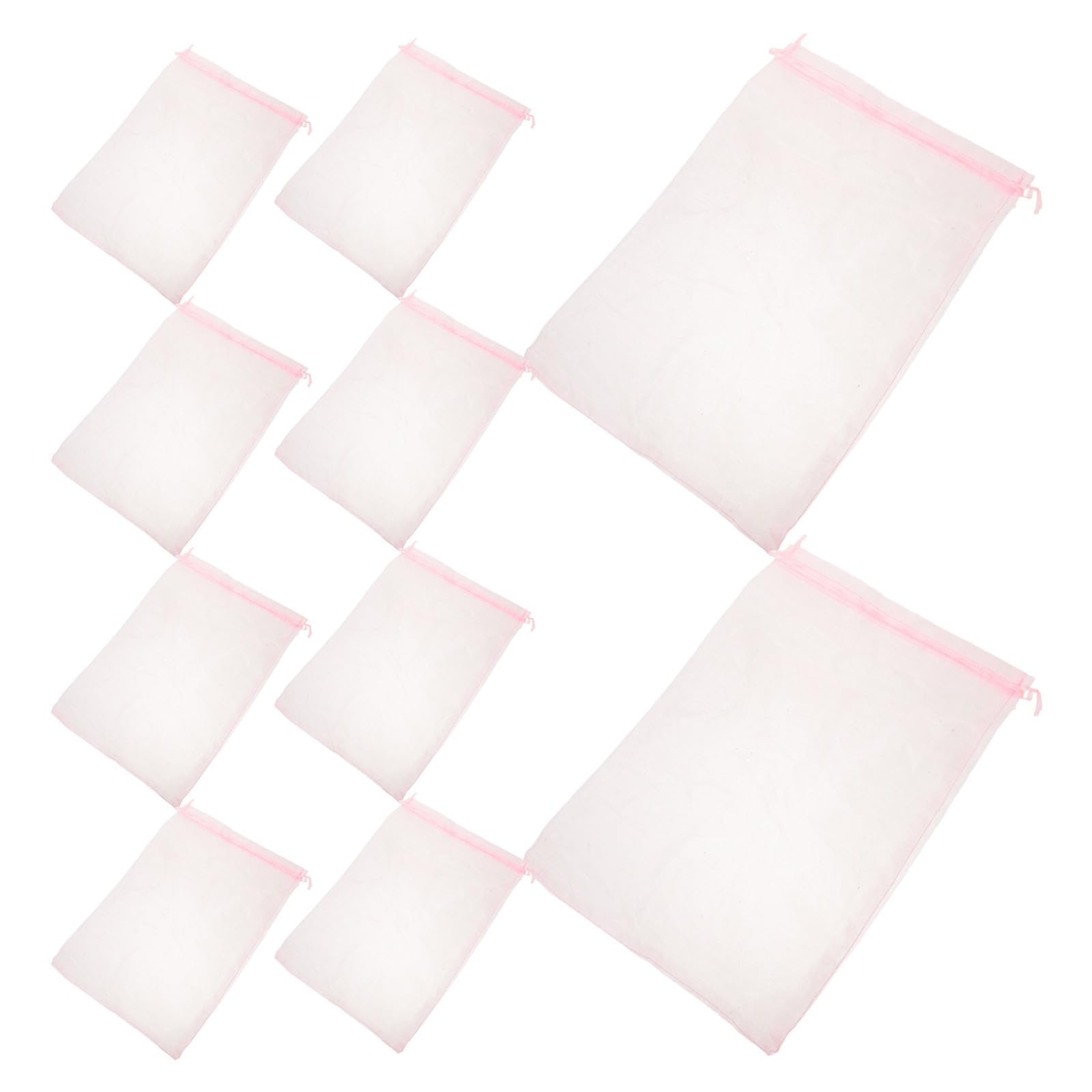 Bolsas de organza grandes 8x12 pulgadas para guardar abanicos de boda y recuerdos de fiesta