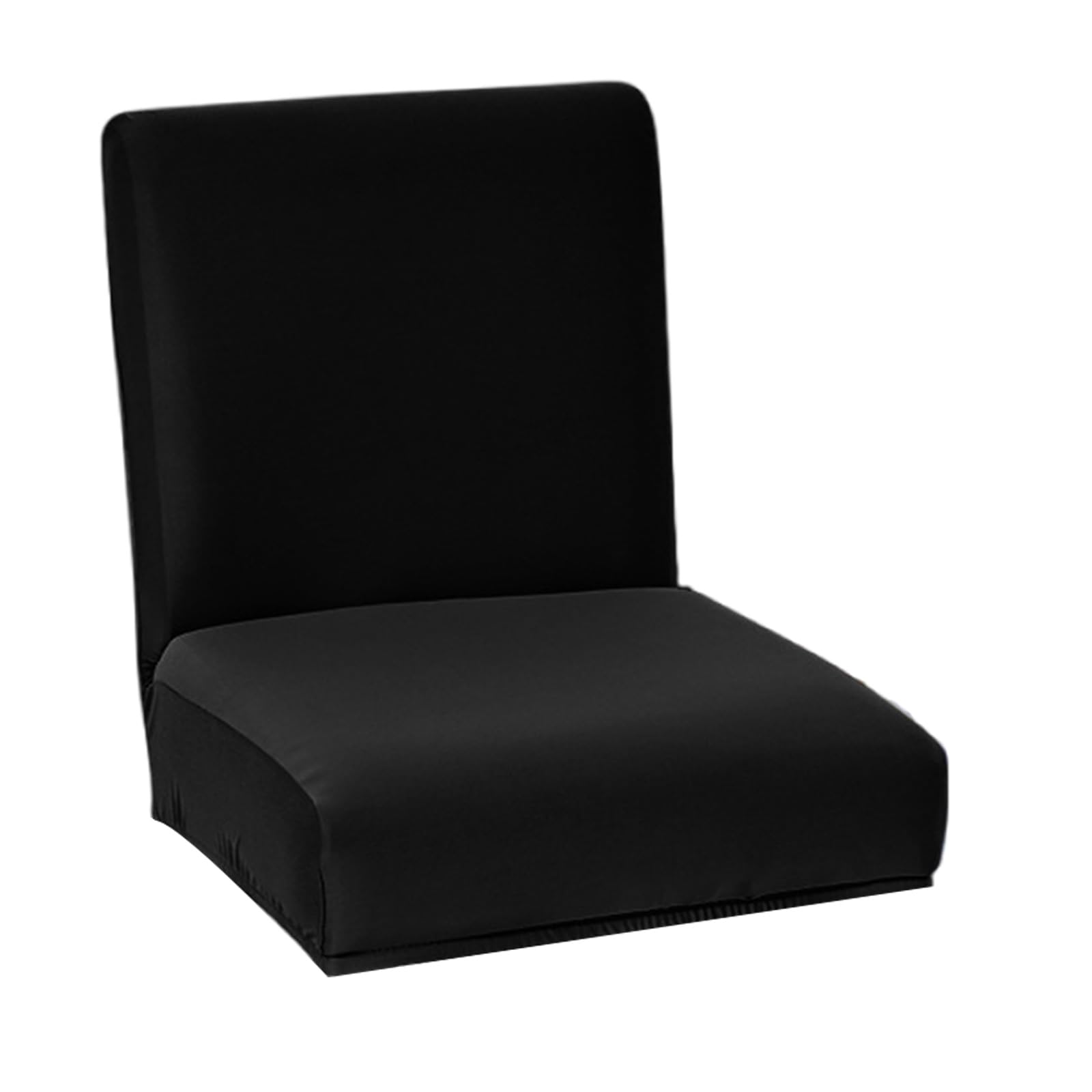 Buxuaaaa Milk Fiber Chair Cover Waterproof Spillproof Elastic Design Machine Washable Polyester Fabric High Seat Stool Slipcover High Seat Chair Stool Cover
