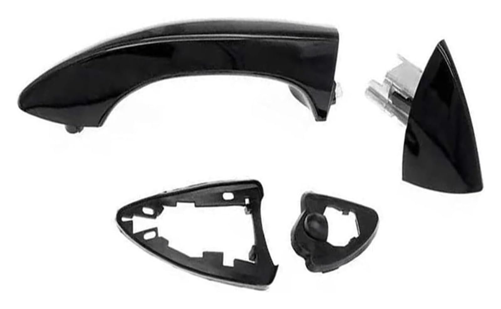 Qwqthgs Rhd Rear Left Car Exterior Door Handle Cap For Bmw X5 E53 2000-2006 51218243617 51218243618 Car Front Left Right Rear Outside Door Handle(Rhd Rear Left)