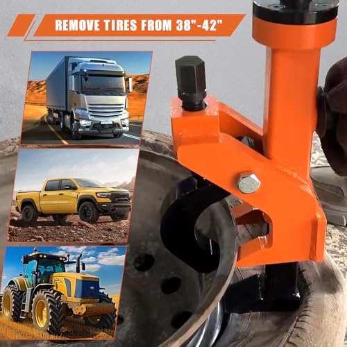 Image of Manual Tire Bead Breaker with Handle, Adjustable Hammer Tires Changer Tire Removal Tools Pneumatic Bead Breaker Heavy Duty Tire Change Tool for Car Truck, Tractor, Mower, ATV, RV, Golf Cart