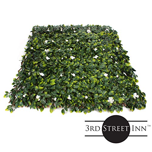 3Rd Street Inn™ Leaf Trellis - Bamboo Greenery Panel - Boxwood And Ivy Privacy Fence Substitute - Diy Flexible Fencing (1, White Rose Rattan) #TOP2