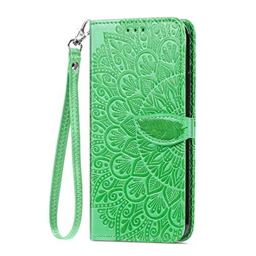 LIUZIHAN Funda para Motorola Defy 2 2023. Ranuras para Tarjetas, PU Cuero Flip Folio Carcasa, con Soporte Plegable Apto Fundas para Motorola Defy 2 2023 Smartphone.Verde