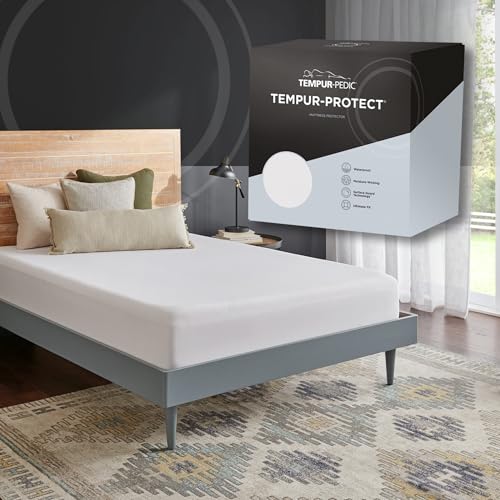 Tempur-Pedic TEMPUR-Protect Waterproof Mattress Protector, Full, White - Thumbnail 7