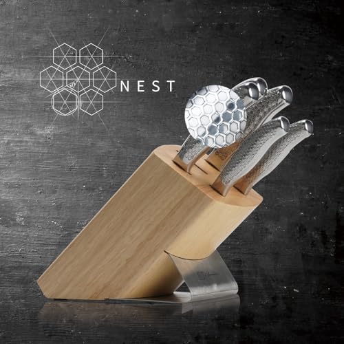 Kitchen-Knife-Set-One-piece-Stainless-Steel-Knife-Sets-for-Kitchen-with-Block-6-Pieces-Solid-Natural-Wood-Knife-Block-Set-Gift-Box-Packed-Silver