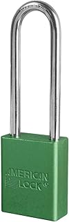 American Lock A1107GRN Keyed Padlock, Green Keyed Different