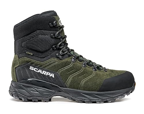 SCARPA Rush Polar GTX Waterproof Gore-Tex Synthetic Insulated Boots for Hiking and Trekking - Thyme Green - 6.5-7 Women/5.5-6 Men