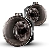 AUTOWIKI Fog Lights Fit For 05-09 Dodge Dakota/ 07-09 Dodge Durango/ 06-10 Jeep Commander/ 05-10 Jeep Grand Cherokee With Smoke Lens 2PCS