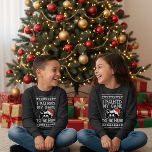 Tstars Gamer Retro Ugly Christmas Sweater Xmas Party Youth Kids Sweatshirt | Soft Fleece Gamer Sweatshirt; Great For Christmas, Ugly Sweater Party, Gamer Kids, Boys Girls Xmas Gift 6 Tstars Gamer Retro Ugly Christmas Sweater Xmas Party Youth Kids Sweatshirt | Soft Fleece Gamer Sweatshirt; Great For Christmas, Ugly Sweater Party, Gamer Kids, Boys Girls Xmas Gift - Image 7