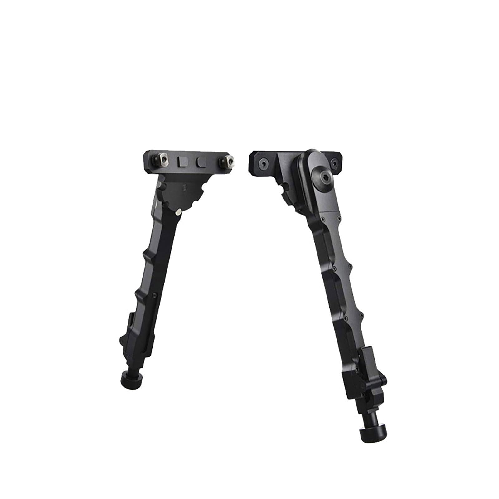 Ensemble 2pcs Metal Bipod Two Twoged Stand Split Designing Conceping Rapide Portabilité Facile sur Les Terrains