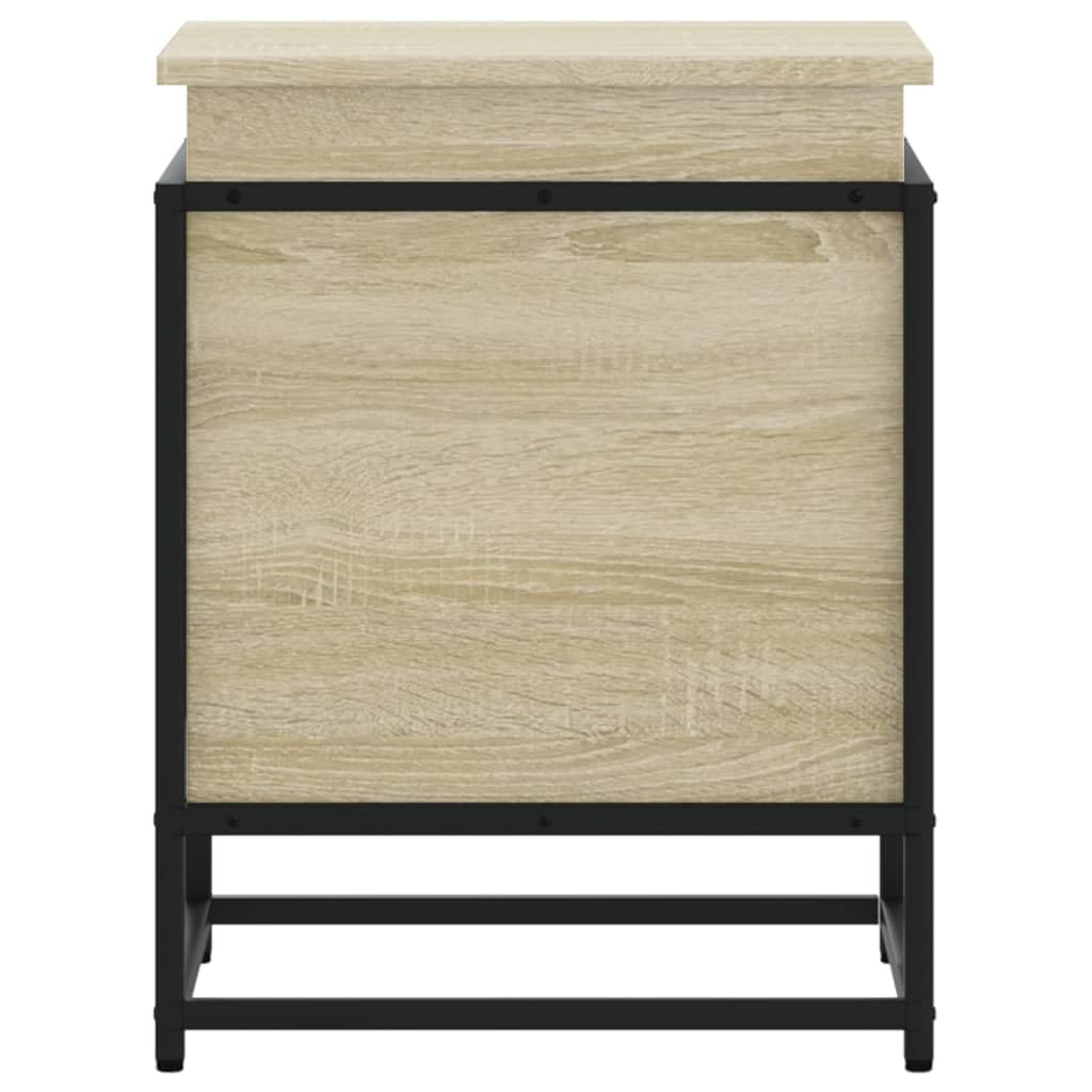 ShGaxin Aufbewahrungsbox mit Deckel, Holz, Sonoma-Eiche, 40 x 40 x 51,5 cm, Spielzeugtruhe, Aufbewahrungsbox, Schlafzimmer, Möbel, Bauchtruhe mit Sitz, Aufbewahrungsmöbel - 848790