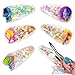 Luv Her Magical Confetti Hair Clips for Kids - 6pc Cute Character Charms Hair Accessories with Favorite Luv Her Characters, Ages 3+