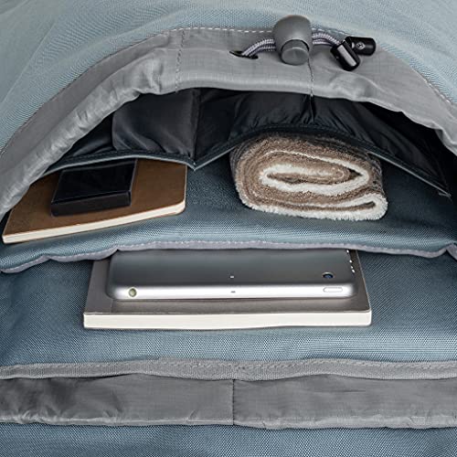 Lefrik - Mochila Scout Casual, Práctica y Segura - Tejido 100% Reciclado - Eco Friendlđ - Para tu Día a Día o descubrir nuevas ciudades - 19L - Color Stone Blue