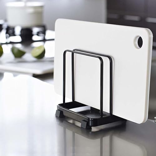 Miniatura 4 de Organizador de tabla de cortar, soporte para tabla de cortar, hojas para hornear galletas para almacenamiento de gabinete o encimera de cocina
