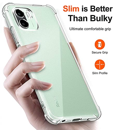Image of for Redmi A2 2023 Case,Redmi A2 2023 Phone Case Clear Transparent Reinforced Corners TPU Shock-Absorption Flexible Cell Phone Cover for Redmi A2 2023 - Transparent