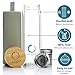 Pure Zen Tea Infuser Bottle - Insulated Glass Bottle for Loose Leaf Infusions - Tea Tumbler with Infuser - Portable Travel Mug for Infused Water - Thermos with Diffuser on the Go - 15 oz