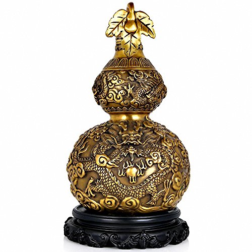 51CecB0SDQL Wenmily Brass Feng Shui Good Luck Gourd (Wu Lou/Hu Lu)...