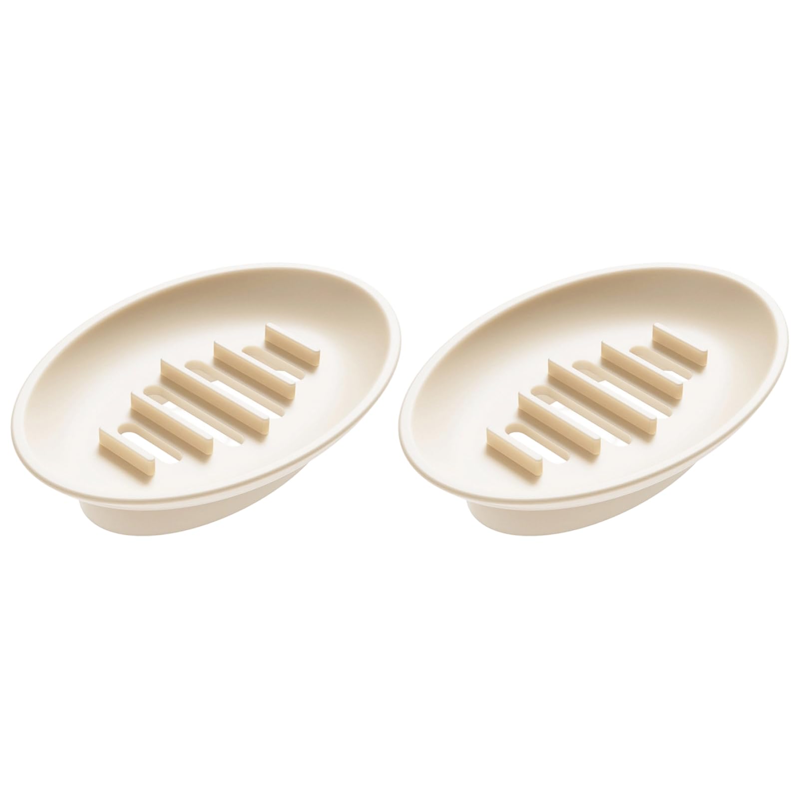 PANGBOER Multipurpose Soap Dishes Silicone Holder for Household Bathroom Countertop Organization Soaps Storage Tray 2PCS Dishes