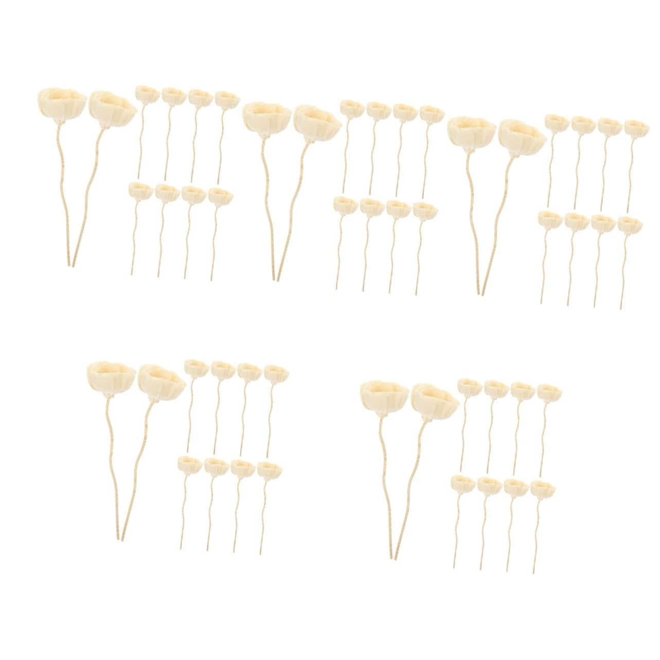 5 Sätze Aromatherapie-rattanblume Öldiffusor Diffusor-Sticks Blumen Ätherische Öle Stöcke Duft Diffusor Duftstäbchen Duftsticks Aroma-Sticks 10 Stück * 5