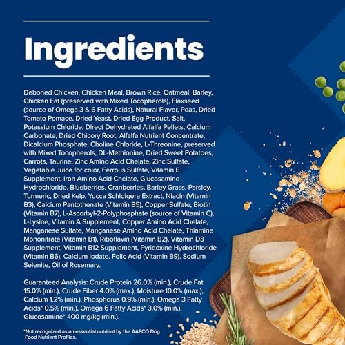 Blue Buffalo Life Protection Formula Adult Small Breed Dry Dog Food, Supports High Energy Needs, Made with Natural Ingredients, Chicken & Brown Rice Recipe, 15-lb Bag - Image 6