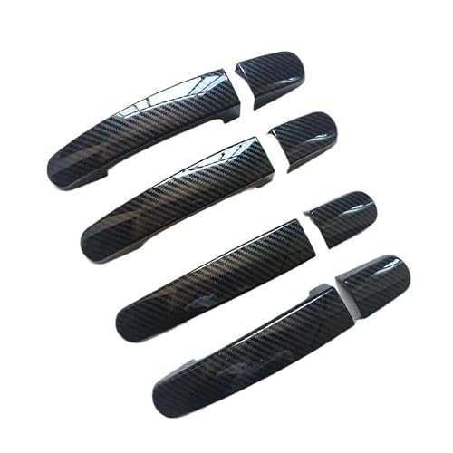 Hcpavext 4 Accessories Door Handle Cover Trim Plastic Imitation Carbon Fiber For Ford Transit For Custom Tourneo 201-2020 (4)