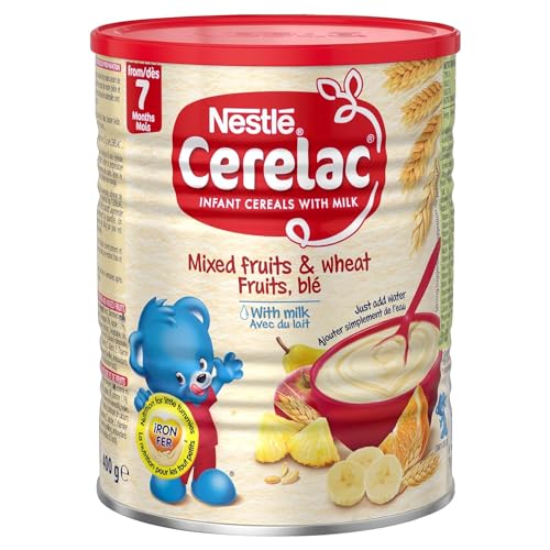 Image of Nestle Cerelac, Mixed Fruits & Wheat with Milk, 14.1 Ounce Cans (Pack of 4)