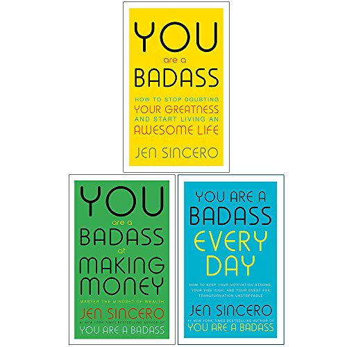 Jen Sincero Collection 3 Books Set (You Are A Badass, At Making Money, Every Day)