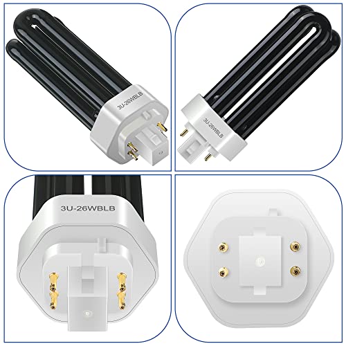 Bug Zapper Replacement Bulbs, 43050 Bulbs Compatible With Dynatrap Dt1750 Dt1775, 26W Uv Light Ultraviolet Mosquito Killer Lamp, 3/4 Acre And 1 Acre Trap Replacement Bulb(4 Pcs) #TOP2