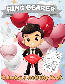Paperback Ring Bearer Coloring & Activity Book: Wedding Coloring And Activity Book Perfect Gift For Little Boys Book
