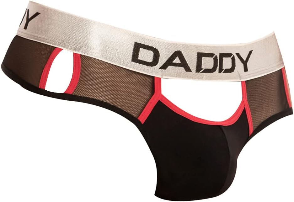 Mens Sexy Brief Erect Bikini Thong Pouch Low Waist G-string Sheer Back