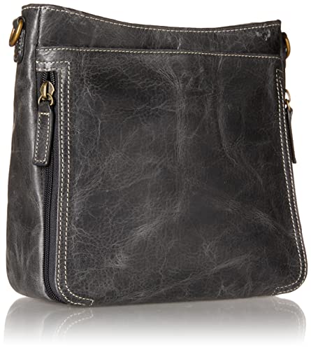 Gun Tote'n Mamas womens Bag Concealed Carry Distressed Buffalo Crossbody Organizer by Gun Tote n Mamas Grey , Grey, Medium US2