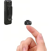 Mini Body Camera with Audio and Video Recording, Small Tiny Wearable Personal Portable Thumb POV Action Recorder DV Camcorder Night Version grabar contenido Security Guard Work Records Travel (1pcs)