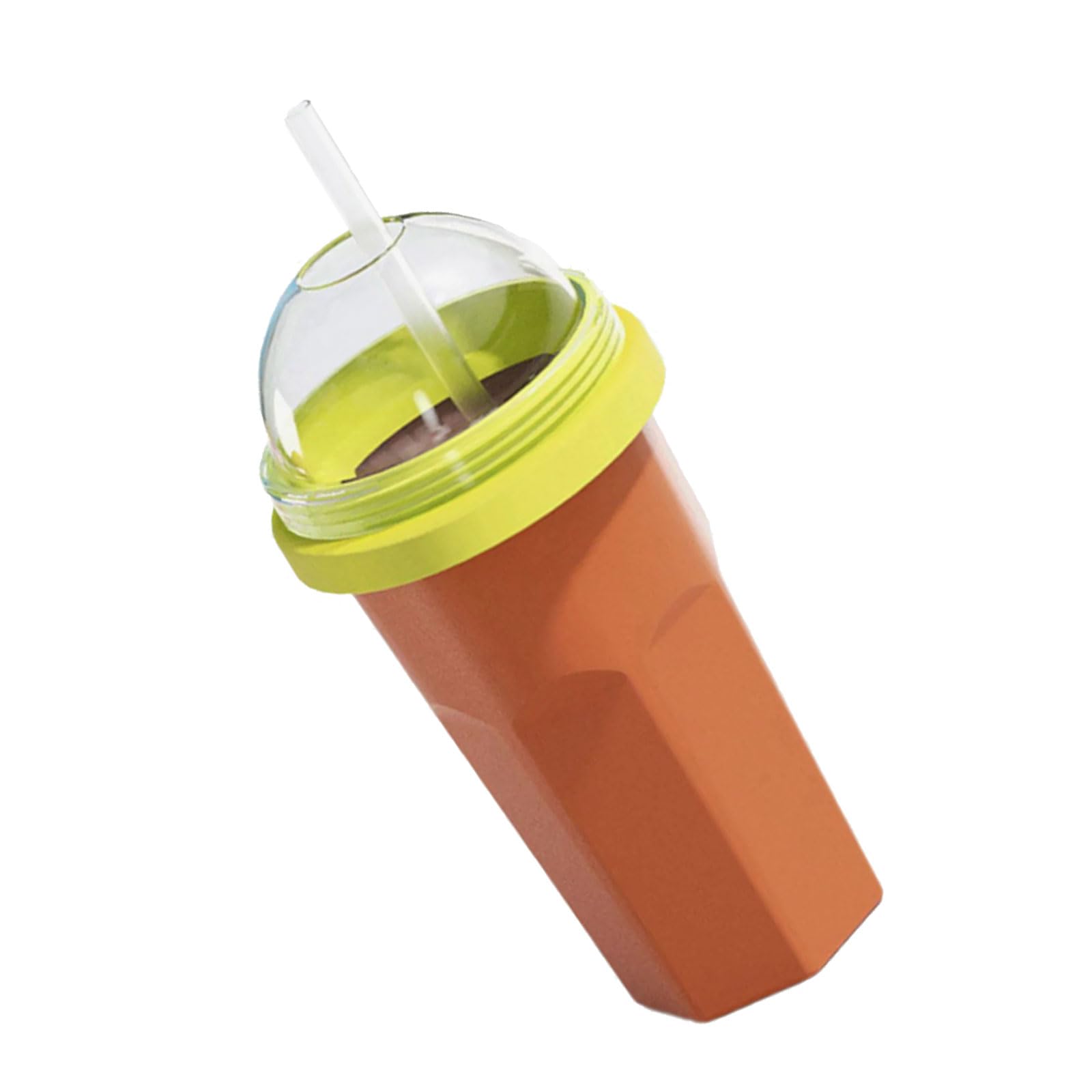 Tsophreniq Ice Slush Cup with Detachable Silicone Lid for Sodas and Milk Slushies Cup with Straw for Beverages Snacks Travel Friendly Slush Maker for Beverages