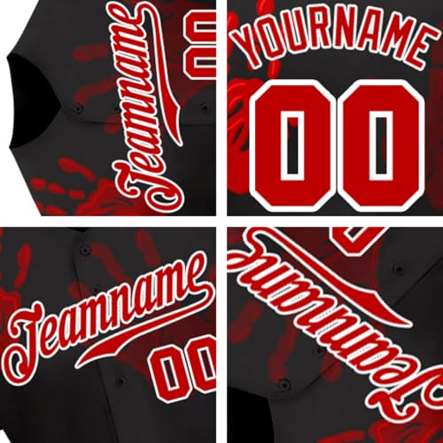 Camiseta de Béisbol Personalizada con Nombre y Número de Equipo, Uniforme Abotonado con Modelo Gráfico para Hombre, Mujer y Niños miniatura 4