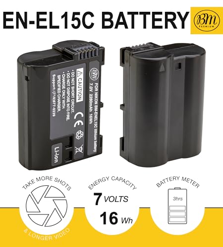 KWTOUL EN-EL15 Akku – 2800 MAh, Kompatibel Mit Nikon Z, D & 1 Serie Kameras