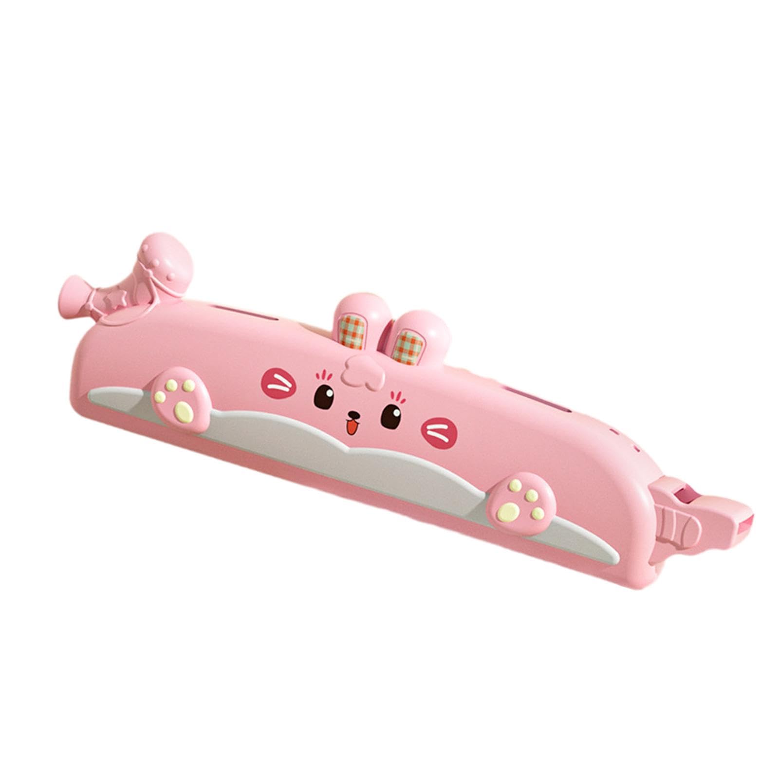 Gralara Harmonica 32 Trous, Instrument de Musique Jouet, Sifflet Compact, Trompette, Harmonica 3 En 1 pour Jeux, Activités, Scène, Salle de Classe, Rose