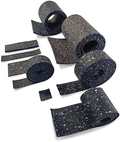 Paski gumowe REGENERAT - szerokość: 50 mm do 300 mm - Grubość: 3 do 10 mm - Długość: 50 do 1000 mm / Wybór : 100 mm x 1000 mm x 8 mm / Podkładki tarasowe podkładki gumowe podkładki dom ogród