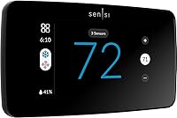 Sensi Touch 2 ST76 Smart Thermostat - Touchscreen WiFi, Alexa Compatible, Energy Star, Easy DIY Install, Room Sensors, Save 23% Energy - C-Wire Required