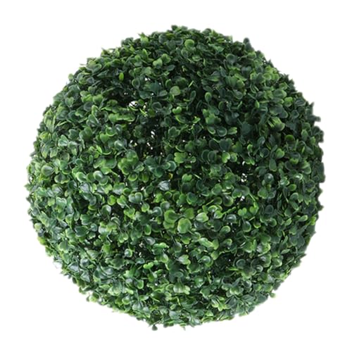 Angoily Bola Colgante de Césped Artificial Simulada Decoración Verde para Interiores y Exteriores Adorno Redondo Realista para Techo y Pared