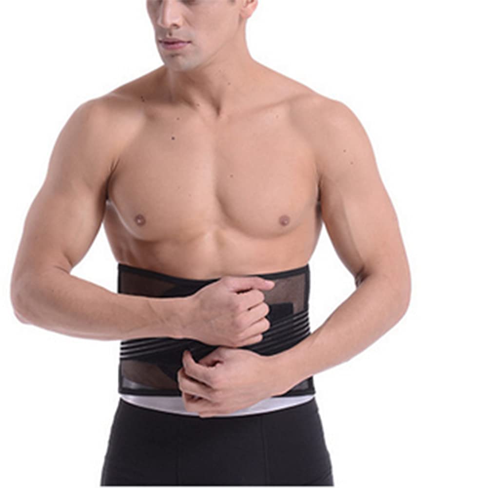 Shapewear Herren Bauchweggürtel Schwitzgürtel Fitness Sauna Gürtel zum Fettverbrennung Taille Trimmer Bauchgürtel Abnehmen Waist Trainer Verstellbarer Body Shaper Bauchweg Taillenformer S-2XL